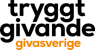 Märkningen Tryggt givande av Giva Sverige